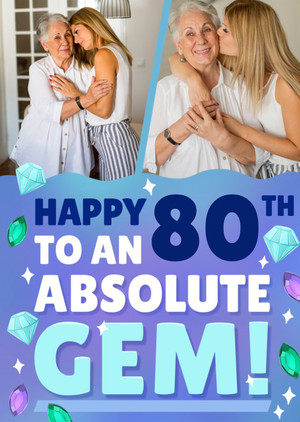 Absolute Gem Photo Upload Birthday Card