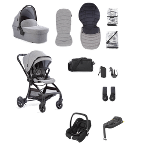 Junior Jones Aylo (Cabriofix i-Size) Travel System - Grey Marl