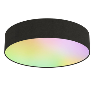 Calex Smart LED Deckenleuchte - Schwarz - 14W - RGB+3000-6500K - Ø300mm