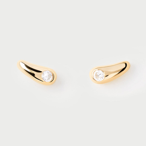 Gold Plated Serena Stud Earrings
