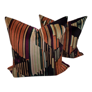 Pierre Frey Palla Figue Pillows - a Pair