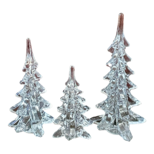 1970s Crystal Trees- Set of 3