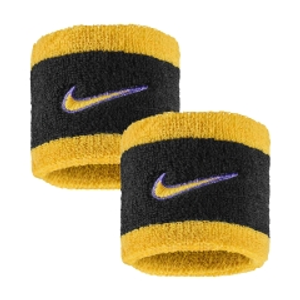 Nike Swoosh Classic Polsini Corti - Black/Court Purple/University Gold