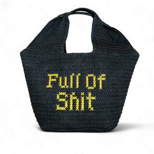 Full Of Shit Yellow Beach Bag