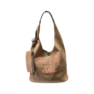 Vegan Leather Bag Full Of Shit - Pink
