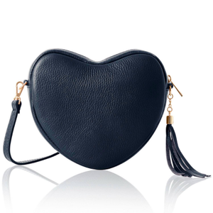 Venice Heart Bag In Navy Blue