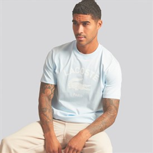 Lacoste Mens Signature Print T-Shirt Rill