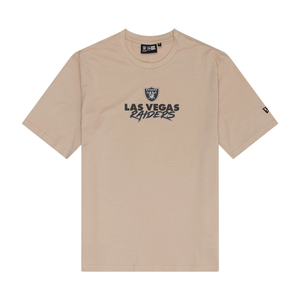 Las Vegas Raiders NFL Graphic Light Beige T-Shirt