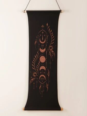 'Tenture "Moonz", Noir'