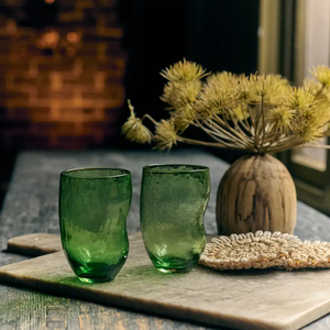 Odessa Tumbler Glass, Moss