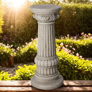 Giant Fancy Column Classic Plinth Garden Statue
