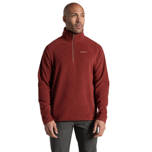 Craghopper Mens Corey VI Half Zip Pullover Fleece - L / Red Jasper
