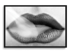 Black Lipstick and Blowing Smoke