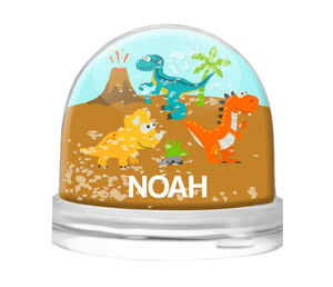 Cute Dinosaurs Snow Globe