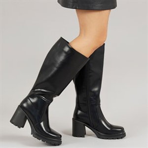 Brave Soul Womens Ceira Knee High Boots Black
