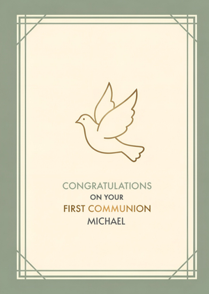 Congratulations On Your First Communion Card