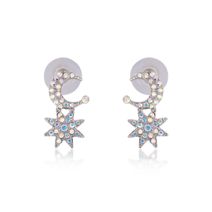 Moon and Star Earrings