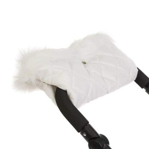 Roma Dolls Pram Fur Handmuff - White