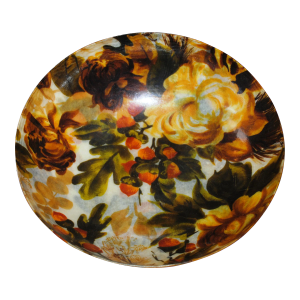 Vintage Fiberglass Fall Motif Serving Bowl