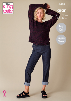 Sweaters in King Cole Firefly Aran (6448)