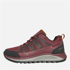 Sprayway Mens Burbage Low Hydrodry Waterproof Walking Shoes Maroon
