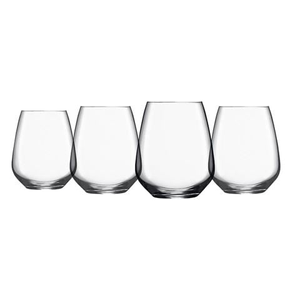 Luigi Bormioli - Crescendo Stemless Wine Glass Set 4pce