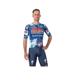 Castelli Soudal Quick Step Aero Race 8S Jersey Blue Red M
