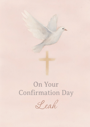 On Your Confirmation Day Illustrated Card