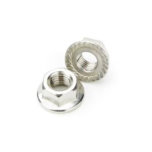 M12 Serrated Flange Nut A2 Stainless Steel DIN6923 Pack of 50