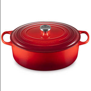 Le Creuset Signature Cerise Cast Iron 35cm Oval Casserole