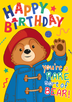 Paddington Bear Illustrated Birthday Card