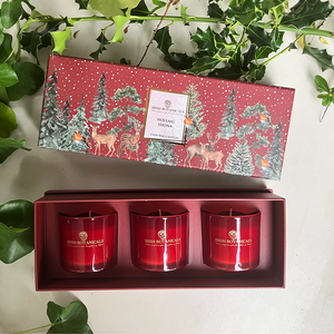 Nollaig Shona Christmas Candle Trio by Irish Botanicals