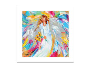 Angel And Sunflowers
