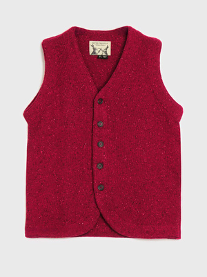 Red Knitted Vest