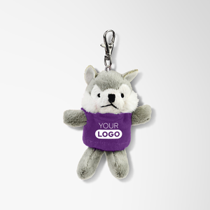 Chelsea Teddy Bear™ 4" Plush Wolf Key Tags