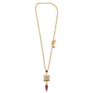 Gold Plated Necklace With Heart Engraving