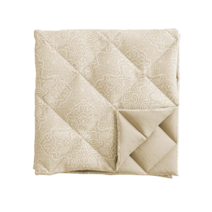 Layla Quilted Throw, Soft Gold