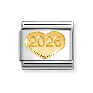Classic Gold 2026 Heart Charm