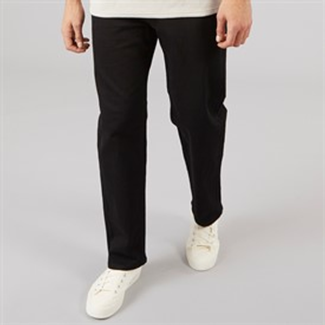 Brave Soul Mens Straight Fit Denim Jeans Blackwash
