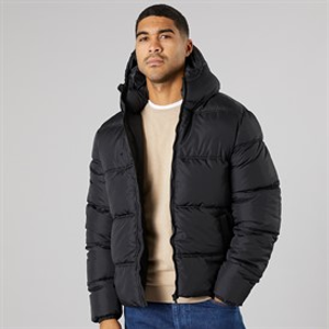 French Connection Mens Row Mid Jacket Black