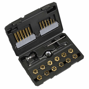 Sealey AK3026 Titanium Coated Hexagonal Tap & Die Set 2 (6 Pieces)
