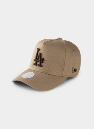 New Era MLB 9Forty A-Frame LA Dodgers Black Toffee Walnut Strapback Cap