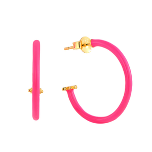 Gold Pink Earrings (one size)