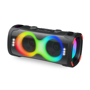 X Echo Barrel Boom Box 50W Portable Bluetooth Speaker RGB Lights & USB C