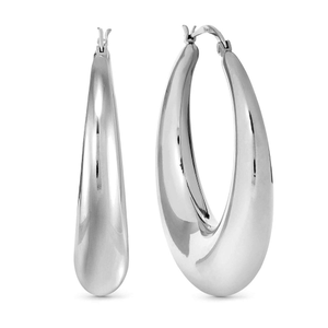 Ecclettica Steel Large Hoop Earrings