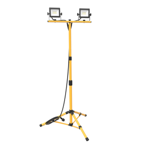 LED Baustrahler mit stativ - 2x20W - 100lm/W - 6500K - IP65 - 2x2000 Lumen