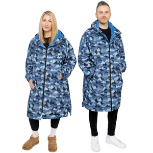 Trespass Havelock Waterproof Changing Robe - L/XL / Blue Camo