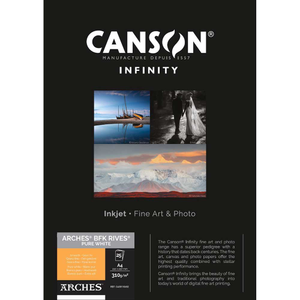 Canson Infinity ARCHES BFK Rives Pure White 310gsm - Matte
