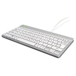 R-Go Compact Break Mini Keyboard (UK, Wired, White)