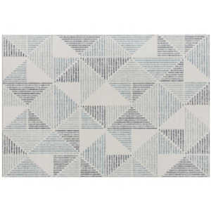 HOMCOM Modern Area Rug, Geometric Pattern Non-Slip Washable Rug, Soft Floor Carpet for Living Room, Bedroom, Dining Room, Home Office, 290 x 200 cm, Multi-Coloured